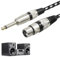 Cavo Microfono, Cavo di Interconnessione Sbilanciato, 1,5m per Microfono Stereo da Donna Ts a XLR Femmina 6,35 mm, XLR Femmina a Jack Mono da 6,35 mm per Amplificatori