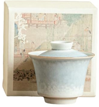 Cambio de horno de 12 l/127.6 g con campana de tapa, juego para el hogar, cuenco de cubierta azul mar [paquete de caja]