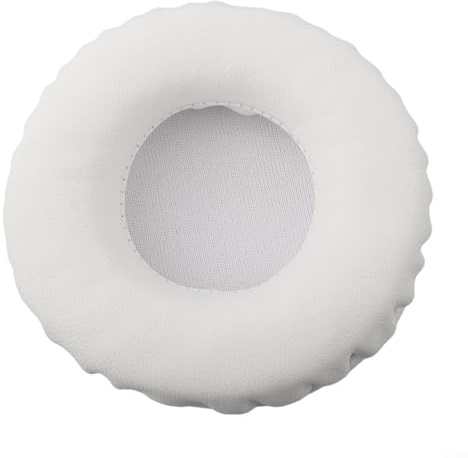 SiSinkal Ersatz-Ohrpolster aus Schaumstoff, Schaumstoff, weicher Memory-Schaum, kompatibel mit Over-Ear-Kopfhörern, Weiß (80 mm)