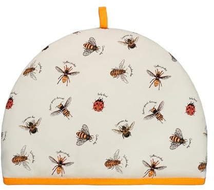 Tea Cosy for Teapot Insulated Teapot Warmer for Small Medium and Large Teapots Funny and Trendy Kitchen Accessory Gift for Birthday Christmas New Home (Bumble Bees)