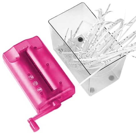 Manual Shredding Box - Small Paper Slicer, Handy Document Cutter, Smooth Card Chopper, Compact Note Machine | Simple Office Cutting Tool for Students Office School