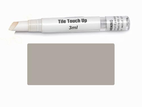 V-Fix Tile Touch Up Paint Pen – Scratch & Chip Repair for Ceramic & Porcelain Tiles, Water-Based - 3ml (Light Grey)