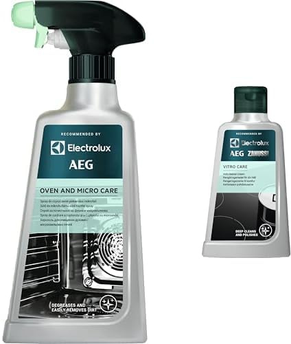 Electrolux M3OCS301 – Set Pulizia Cucina: Spray Pulizia Microonde e Forno 500 ml + Vitro Care M3HCC301 per Piani a Induzione 300 ml