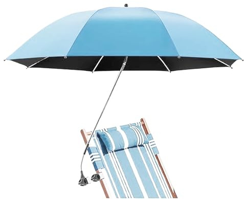 Befeixue Sombrilla Playa - Protección UV 360 Sombra Solar Ajustable - Sombrilla De Playa Al Aire Libre Para | Para Piscina Jardín Patio Viajes Camping Picnic Vacaciones de Verano Silla Silla de Ruedas