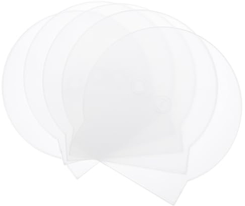 Estuche para CD Forma de Concha, 15 Piezas, Plástico Portátil | Transparente, Fácil de Distinguir, para Dvd y Cd, Caja de Almacenaje Compacta