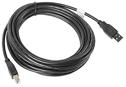 Lanberg CA-USBA-10CC-0050-BK USB 2.0 A-Stecker auf USB 2.0 B-Stecker Kabel, 5m schwarz