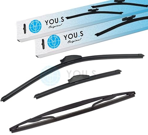 YOU.S SCHEIBENWISCHER SET VORNE + HINTEN 600 + 340 + 350 mm (3 Stück)