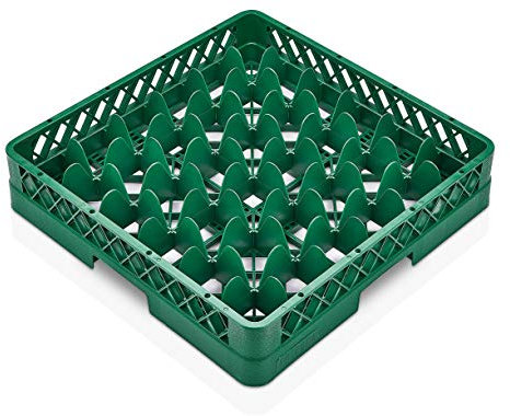 TemoPlast 9-16-25-36-49 Compartment Glass-Cup Dishwasher Rack 500x500mm (36 Compartment)