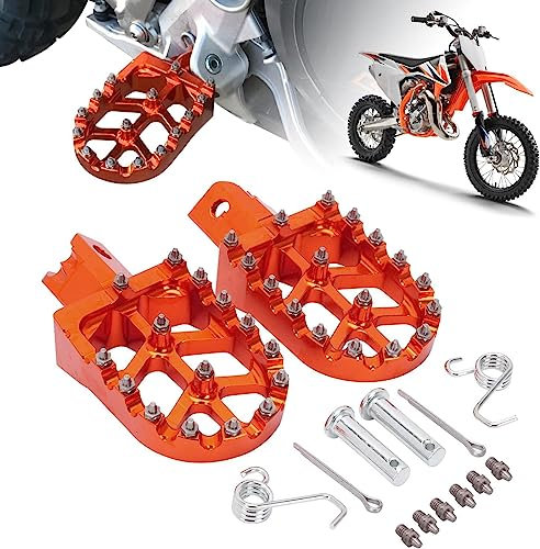 Fußrasten Pedale Universal CNC Bunte Für CRF XR 50 70 110 M2R SDG DHZ SSR KAYO Pit Fahrrad Motorrad,Orange