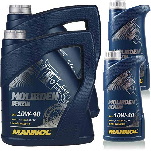 10 Liter MANNOL Motoröl Molibden Benzin 10W-40 API SL/CF Engine Oil Öl 11192196