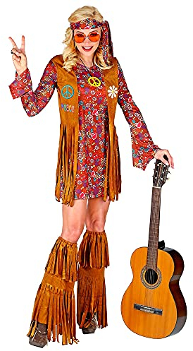 W WIDMANN MILANO Party Fashion - Kostüm Hippie, Kleid, Flower Power, Blumenmädchen, Faschingskostüm