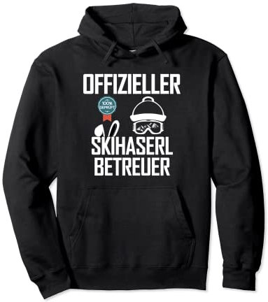 Offizieller Skihaserl Betreuer Apres Ski Sprüche Skifahrer Pullover Hoodie