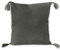 nielsen HOME Kissen Zoe 45x45 cm, Dunkelgrau (Anthrazit), Baumwolle, Quasten, Bommel, Dekokissen mit grober griffiger Haptik, Zierkissen, Sofakissen, dekorativ und elegant, inkl. Füllkissen