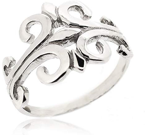 Sovats Bague Fleur de Lys Bague Argent Femme 925, Taille 58