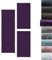 SIMPEX Bettumrandung Schlafzimmer 3teilig Shaggy Hochflor Teppich Lila Bettset: 2 mal 60x110 + 1 mal 80x150 - Schlafzimmer Teppich 3 Teilig Läufer Extra Weich Flauschig Bettvorleger Läuferset Halı