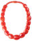 ZAVANA 60 cm lange rote Statement-Halskette für Frauen, Handgemachte Boho Chic Chunky Halskette für Damen in Rot, eleganter roter Bohème-Modeschmuck