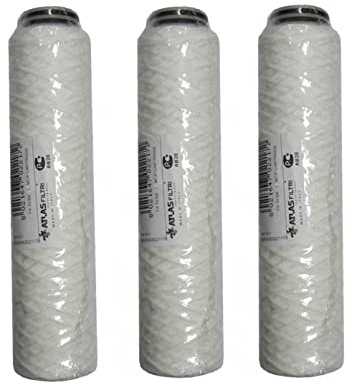 AcquaHOME KIT 3 FILTRI FA 10 BX 5 MCR CARTUCCIA FILO AVVOLTO per FILTRARE i SEDIMENTI dell'ACQUA, ATLAS FILTRI, Filo avvolto BX