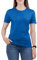 Love My Fashions Women's Round Neck Short Sleeves Plain Cotton T-Shirt Royal Blue
