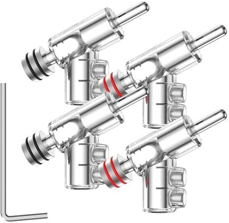 Tertullus 4 Stück Bananenstecker Vergoldet Lautsprecherstecker Für Lautsprecherkabel Bis 7mm