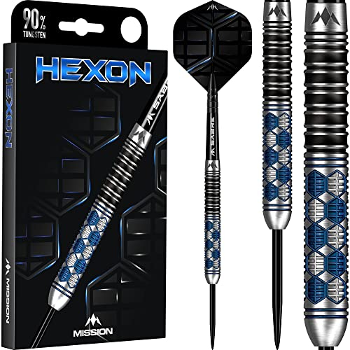 Mission Hexon Blue 90% - Steeldarts 21 Gramm