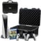 Luck&Link Tasche für PS5,Hard Shell Reisetasche Kompatibel mit Playstation 5 Konsole, Controllern, PS5 Tragetasche Schaumstoff für Standard und Digital Editions(Black, for PS5 (2020))