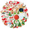 SEGXN 50PCS Christmas Stickers,Holographic Shiny Christmas Decorations Stickers,Used for Scrapbooks,Laptops,Cars,Water Bottles,Skateboards,Gift Wrap and Christmas Party Decorations(Christmas C)