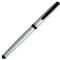 OHTO CR02 Keramik-Tintenroller 0,5 mm feine Spitze, mitteldickes Aluminiumfass mit Messingkomponenten, mattsilber, nachfüllbare schwarze Tinte auf Wasserbasis, CR02-05-MSV