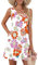 AUSELILY Robes d'été pour Femme Robe sans Manches Décontractée pour Femme avec Poche Fleurs Orange Rose XL