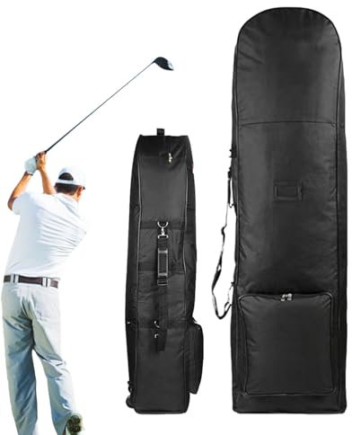 Meindin Golf-Gepäcktasche,Golf-Reisetasche mit Rollen - Golf-Gepäcktasche mit Rollen | Ergonomische Golfausrüstung mit Riemendesign für Golfbegeisterte, Profis und Anfänger