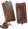Rongxze 6 Piezas Moldes de Silicona para Chocolate, 24 Cavidades Moldes de Chocolate, 0,8cm Antiadherente Molde Tableta Chocolate para DIY Barra de Chocolate Dulces y Barras Energéticas (Marrón)