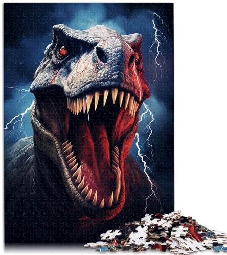 Puzzle 1000 Teile Der Wilde Tyrannosaurus Rex Puzzle Holzpuzzle Einzigartige Geburtstags 1000 Teile (50x75cm)