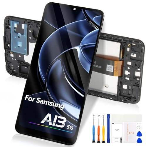 Incell LCD Écran pour Samsung Galaxy A13 5G A136 Replacement - Ecran pour Galaxy A13 5G LCD Display Écran Tactile Digitizer Verre Assembly SM-A136U SM-A136W (Noir avec Cadre)