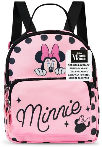 Get Trend Disney Minnie Mouse Rucksack Mädchen Teenager Cute Backpack Tagesrucksack Damen Klein für Alltag Reisen Shopping (Rosa Minnie Mouse)
