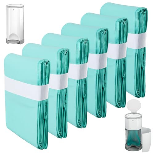 Lot de 6 recharges pour poubelle à couches - Compatible avec Korbell - 16 l - Film de recharge - Pour poubelle à couches - Anti-odeur