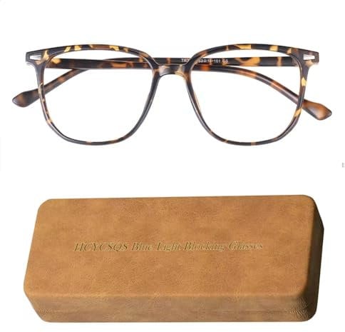 HCYCSQS Occhiali Anti Luce Blu,occhiale luce blu per PC,Tablet,Gaming e TV Uomo Donna,Blue Light Blocking Glasses,Occhiali Antiaffaticamento,Occhiali Antiriflesso Anti Filtro Luce Blu