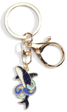 Orca Wal Schlüsselanhänger, Buckelwal Design, Wal Deko für Auto, Rucksäcke, Geschenk für Wal Liebhaber