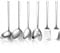 Evanda set utensili cucina 6 pezzi, acciaio inossidabile, set di spatole per utensili da cucina per impieghi gravosi, accessori da cucina essenziali per la casa