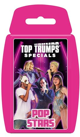 Top Trumps Popstars Kartenspiel für Kinder - Klassisches Lernkartenspiel für Fans von Popstars - 2+ Spieler ab 6+ Jahre - Deutsch