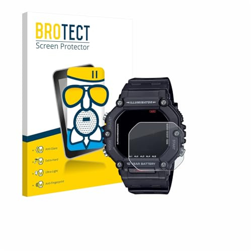 BROTECT Schutzglas für Casio AE-1600H | Entspiegelnder Displayschutz Made in Germany Schutzfolie Glas Matt Anti-Reflex Kratzfest 9H Anti-Fingerprint Einfache Montage