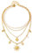 WYLZLKX Collier en acier inoxydable avec pendentif fleur et étoile de mer, bijou élégant pour femme, Length: approx. 60+5cm/23.62+1.96inch, Acier inoxydable