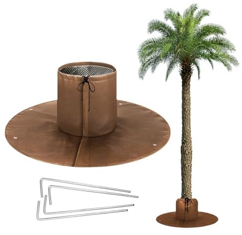 SilverChry Winterschutz für Palmen Wurzel, Palmenwurzelschutz, Kälteschutz für Pflanzen und Bäume bis 35cm Durchmesser, Winter Palmenwurzelschut Frostschutz Winterschutz für Pflanzen doppelte Isolieru