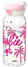 Mepal - Trinkflasche mit Klappdeckel Campus - Deckel springt per Knopfdruck auf - Trinkflasche Kinder Kohlensäure Geeignet - Auslaufsicher und Spülmaschinengeeignet - 600 ml - Barbie