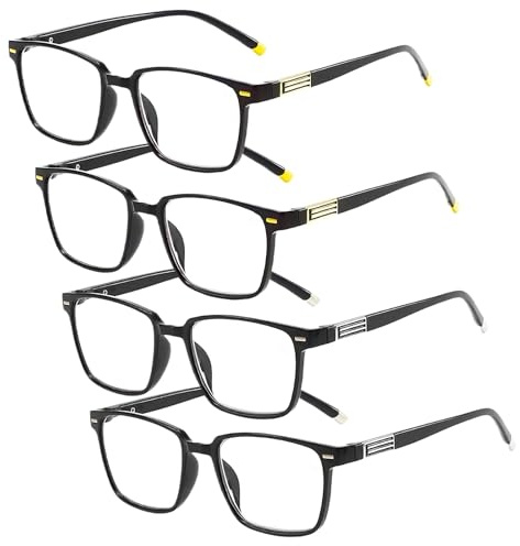 4 Pcs Brille Die Sich Automatisch Der Sehstärke Anpasst,Intelligente Brille | Ohne manuelle Anpassung werden unterschiedliche Sehanforderungen, beispielsweise beim Lesen oder bei der Büroarbeit, erfüllt.