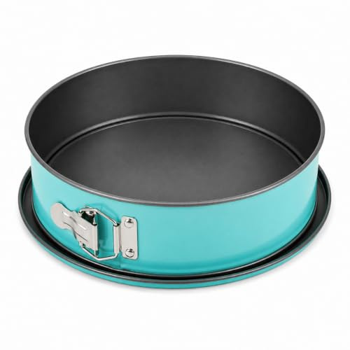 DAHLMANN Springform 26 cm Mint – Antihaft Backform mit Auslaufschutz – Runde Kuchenform für Torten, Käsekuchen & Obstkuchen – Backform aus Metall mit Spannverschluss