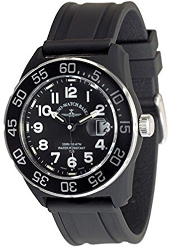 Zeno-Watch Herrenuhr - Diver Look H3 Teflon - Black - 6594Q-a1