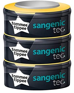 tommee tipee Nachfüllkassetten Sangenic tec (3er-Pack) - Kassetten für geruchsfreies Windelentsorgungs-System - passend für viele Windeltwister