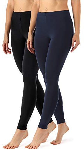 Merry Style Damen Lange Leggings aus Viskose 2 Pack MS10-143