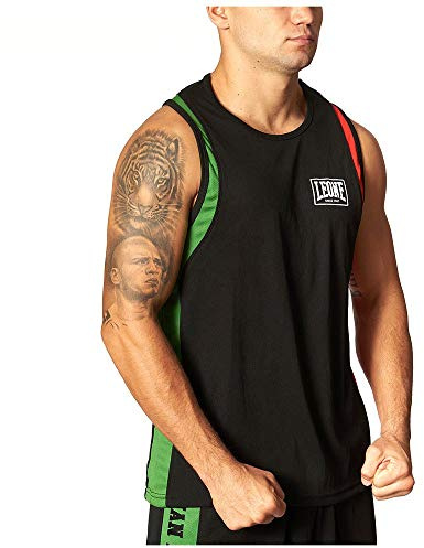 LEONE 1947, Boxweste, Unisex-Erwachsene, Schwarz, AB721