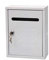 Buzón Exterior Metálico, 3 Colores, Motivo Casita, Correos Exterior, Para Cartas Y Correo Postal, De Pared, Espacios Reducidos, Una Ranura Y Cerradura (BLANCO)