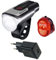 SIGMA Sport Aura 80 USB/Nugget 2 Beleuchtungsset (schwarz mit USB Netzteil)